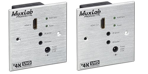 HDMI Wall-Plate Extender Kit, HDBT, UHD-4K