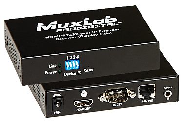 HDMI / RS232 over IP Extender Kit with PoE