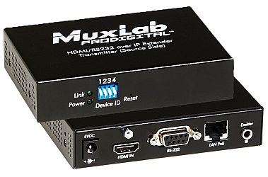 HDMI / RS232 over IP Extender Kit with PoE