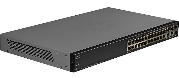 Cisco SG350-28P 28-Port Gigabit PoE Managed Switch (pre-configured)