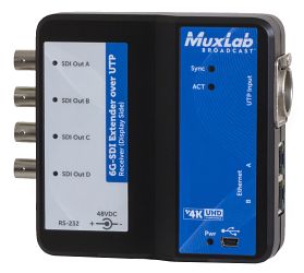 6G-SDI Extender Over UTP with Ethernet