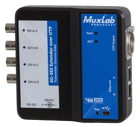 6G-SDI Extender Over UTP with Ethernet