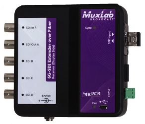 6G-SDI Extender Over Fiber Optic with Return Channel