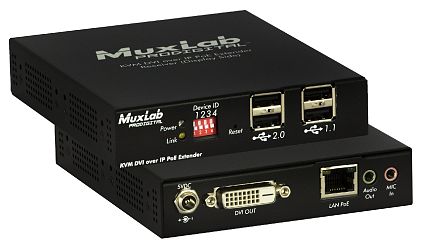 KVM DVI over IP PoE