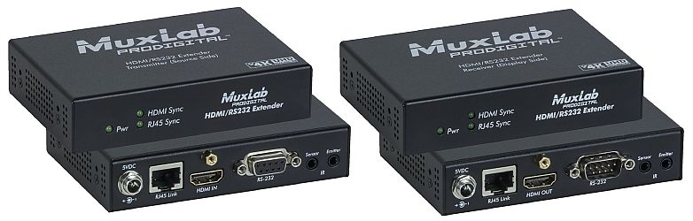 HDMI/RS232 Extender Kit, HDBT, UHD-4K