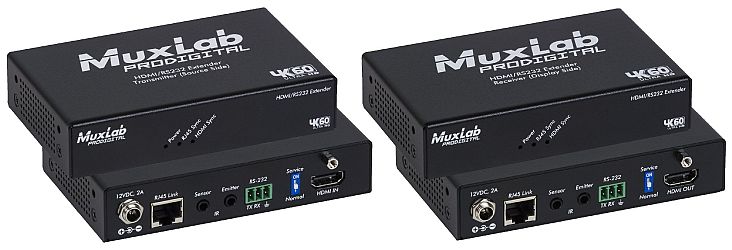HDMI/RS232 Extender Kit, HDBT, 4K/60