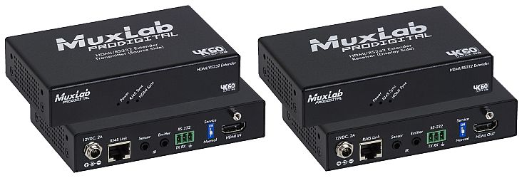 HDMI/RS232 100m Extender Kit, HDBT, 4K/60