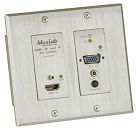 HDMI/VGA over IP PoE Wall Plate Transmitter, UHD-4K
